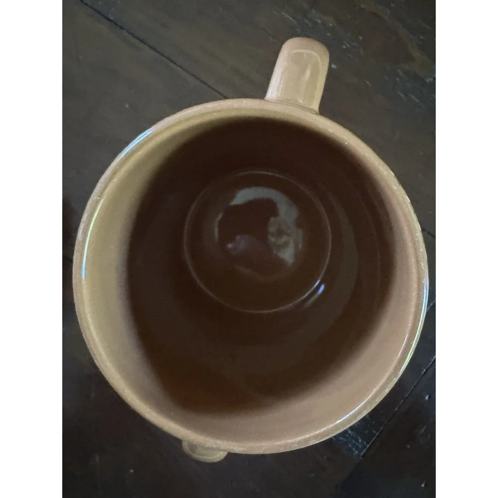 Galerie Sock‎ Monkey Ceramic Coffee Mug 16 oz Double-Sided Double-Handled